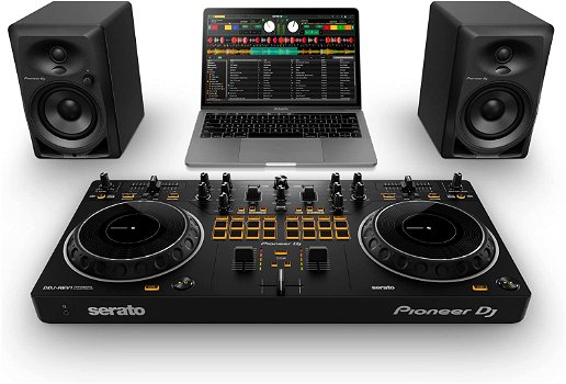 Pioneer Pro DJ Bundle with DDJ-REV1 + DM-40 Set + HDJ-X5 Headphones - 0
