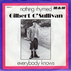 Gilbert O'sullivan : Nothing rhymed (1970)
