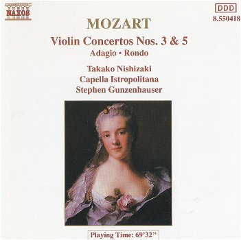 CD - Mozart - Violin Concertos 3 en 5 - Takako Nishizaki - 0