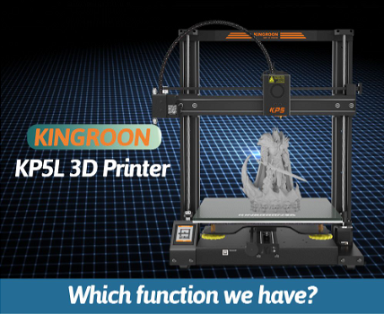 KINGROON KP5L 3D Printer, Titan Extruder, Dual-axis Linear - 1