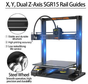 KINGROON KP5L 3D Printer, Titan Extruder, Dual-axis Linear - 4