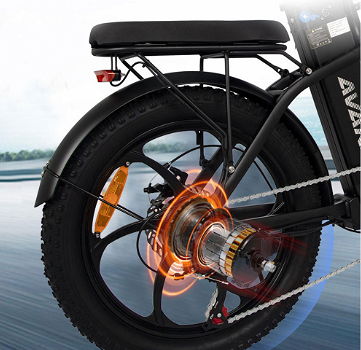 AVAKA BZ20 PLUS Electric Bike Foldable 20*3.0 Inch Fat Tires - 4