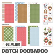 Dutch doobadoo crafty paper slimline xmas