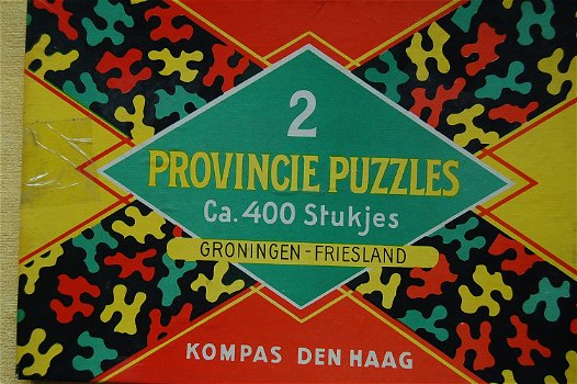2 provincie puzzles Groningen - Friesland - 0