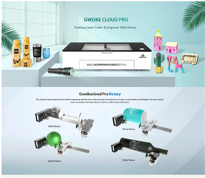 Gweike Cloud Pro 50W Desktop Laser Cutter Engraver - 3