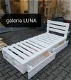 Łóżko drewniane z szufladami - 0 - Thumbnail