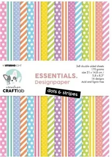 Craftlab paper pad dots and stripes