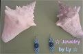 Handmade strijkkralen oorbellen bloemen blauw Jewelry by Ly - 0 - Thumbnail