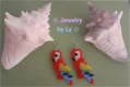 Handmade strijkkralen oorbellen papegaai Jewelry by Ly - 0 - Thumbnail