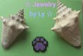Handmade koelkastmagneet hondenpoot paars Jewelry by Ly - 0 - Thumbnail