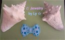 Handmade koelkastmagneet strik blauw Jewelry by Ly - 0 - Thumbnail