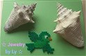 Handmade koelkastmagneet vogel groen Jewelry by Ly - 0 - Thumbnail