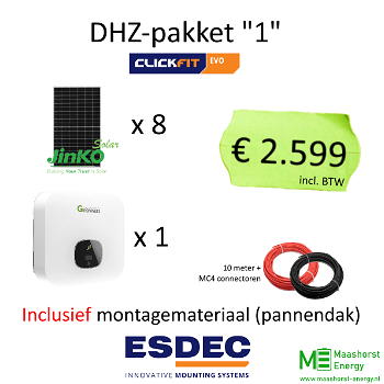 DHZ-pakket zonnepanelen OP VOORRAAD - 0