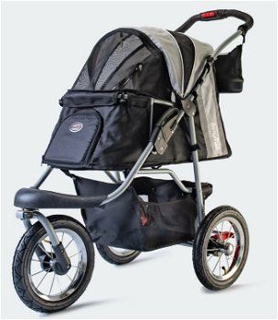 Hondenbuggy Innopet Comfort Air Eco Black-Silver - 0