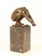 Bronzen beeld van een mannelijk naakt in een duik positie - 6 - Thumbnail