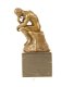 Een bronzen beeld , de denker , beeld , brons - 2 - Thumbnail
