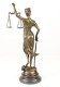 beeld , Vrouwe Justitia , brons beeld - 3 - Thumbnail