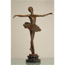 bronzen beeld van een balletdanser , ballet , brons