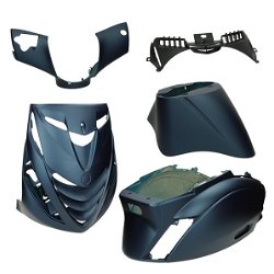 Kappenset Piaggio Zip 2000 Sp blauw donker mat 5 Dlg