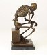 skelet , DENKER , brons - 4 - Thumbnail