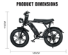 OUXI V8 Electric Bike 15Ah Battery 750W Motor 20 Inch - 4 - Thumbnail