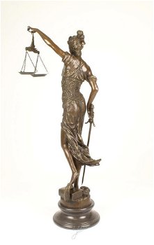 Vrouwe Justitia , brons , xl - 3