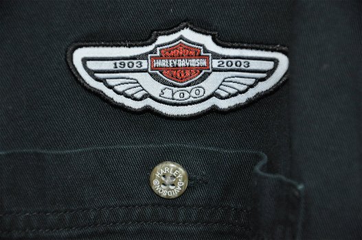 Harley Davidson HD blouse overhemd maat L /100th Anniversary - 1