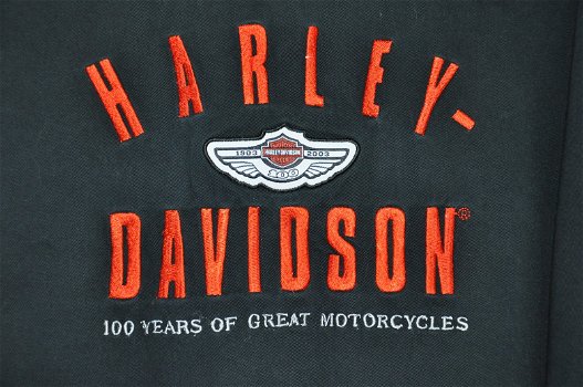 Harley Davidson HD blouse overhemd maat L /100th Anniversary - 4