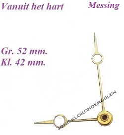= Brequet wijzers Franse pendule = 28581
