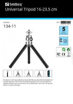 Universal Tripod 16-23.5 cm statief voor webcams en camera