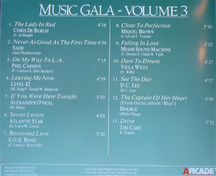 Verzamel-CD Music Gala Of The Year Vol. 3 Part 1 van Arcade. - 1