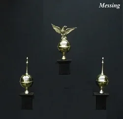 = 3 Kloktollen = messing = 29822
