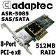 Adaptec ASR-5085 512MB 8-Port SAS SATA RAID PCI-e Controller - 0 - Thumbnail