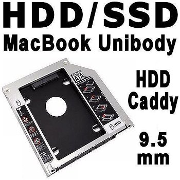 HDD Caddy | 2e 2.5 SATA HDD of SSD in MacBook of Laptop - 0