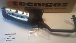 Uitlaat Tecnigas Silent Pro Fly LX 4v Vespa S 4-tact 4-Valve