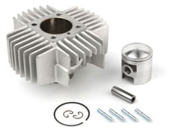 Cilinder 50 cc Airsal T6 Puch Maxi snel ALU 38.00 6 POORTS