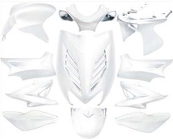 Kappenset Plaatwerk Yamaha Aerox DMP WIT METALLIC 11-dlg