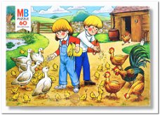 Boerderij - MB Puzzle - 60 Stukjes