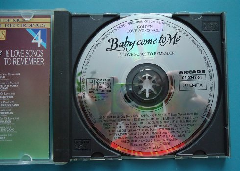 De verzamel-CD Golden Love Songs Volume 4: Baby Come To Me. - 6