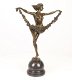 brons beeld , schommel van bloemen - 7 - Thumbnail