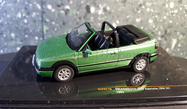 VW Golf cabriolet MKIII groen 1995 1:43 Ixo V728 - 0