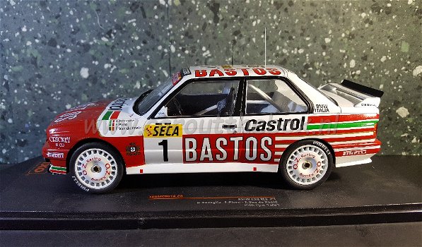 BMW E30 M3 BASTOS #1 1991 1:18 Ixo V736 - 0