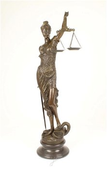 Vrouwe Justitia bronzen beeld , gigantische Justitia - 1