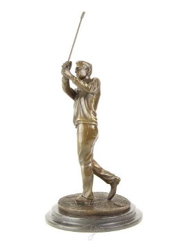 Een brons beeld , golf , decoratie - 2