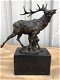Een brons beeld van een hert , hert - 1 - Thumbnail