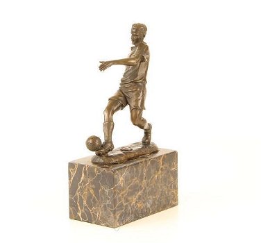 voetbal , brons beeld - 2