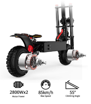 DUOTTS D88 Electric Scooter 2800W*2 Dual Motor 60V 35Ah - 3