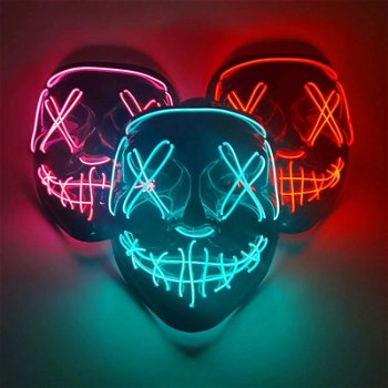 Halloween Neon Masker - 1