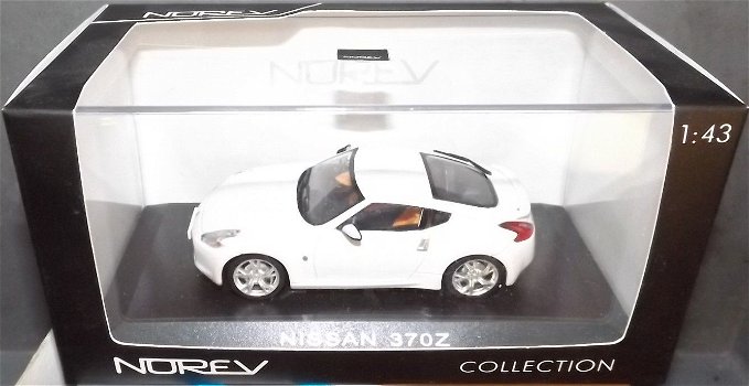 1:43 Norev 420150 Nissan 370 Z 2008 coupe wit - 0