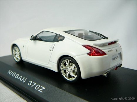 1:43 Norev 420150 Nissan 370 Z 2008 coupe wit - 1